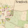 Semtěš (Semtisch) | Semtěš na otisku mapy stabilního katastru vsi z roku 1841