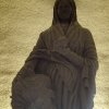 Kolešov - socha sv. Anny | detail poškozené plastiky sv. Anny s malou Marií - červen 2015