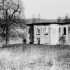 Branišov - kostel sv. Blažeje | ruiny poutního kostela sv. Blažeje na břehu Blažejského rybníku u Branišova - květen 1982