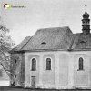 Branišov - kostel sv. Blažeje | poutní kostel sv. Blažeje u Branišova na historickém snímku z doby před rokem 1945