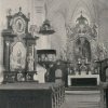 Branišov - kostel sv. Blažeje | interiér poutního kostela sv. Blažeje u Branišova v roce 1932