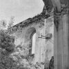 Branišov - kostel sv. Blažeje | interiér vyhořelého kostela sv. Blažeje v roce 1969
