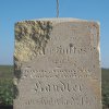 Kobylé - Forsterův kříž | věnovací nápis na podstavci - březen 2016