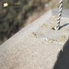 Kobylé - Forsterův kříž | plocha na hlavici podstavce Forsterova kříže pro uchycení pískovcového vrcholového kříže - březen 2016