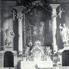 Bražec - kostel sv. Bartoloměje | hlavní oltář s obrezm sv. Bartoloměje před rokem 1945