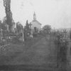 Sedlec - hřbitovní kaple | hřbitovní kaple v Sedleci na fotografii z počátku 20. století