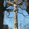 Zbraslav - sousoší Kalvárie | replika vrcholového kříže sousoší - březen 2016