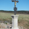 Mirotice - Tschebaský kříž | obnovený Tschebaský kříž u Mirotic - březen 2017