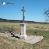 Mirotice - Tschebaský kříž | obnovený Tschebaský kříž při silnici do Kozlova - březen 2017