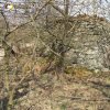 Radošov - kaple | závěrová stěna kamenné kaple u zaniklé hájovny u Radošova - duben 2020