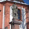 Valeč - socha sv. Jana Křtitele | barokní socha sv. Jana Křtitele - únor 2012
