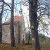 Bukovina - kaple sv. Michaela | zchátralá kaple sv. Michaela od jihovýchodu - listopad 2014