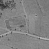 Luka - židovský hřbitov | areál hřbitova na vojenském leteckém snímkování z roku 1952