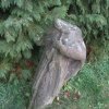 Březová - socha sv. Jana Nepomuckého | torzo vrcholové plastiky - listopad 2012
