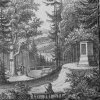 Kyselka - pomník Franze Franiecka | Franieckův pomník na na litografii J. Schoflera z 19. století