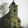 Kostelní Bříza - kostel sv. Petra a Pavla | zchátralý kostel koncem 90. let 20. stoeletí