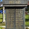 Boží Dar - pomník obětem 1. světové války | vysekaná jména padlých na pomníku - říjen 2013