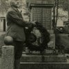Boží Dar - pomník obětem 1. světové války | Anton Günther u pomníku padlým v Božím Daru dne 5. června 1936