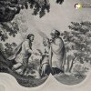 Dobrá Voda - klášter Matky Boží Nový Dvůr | nástropní freska od Eliase Dollhopfa s motivem Samsona podávajícího rodičům medové plástve na snímku z roku 1932