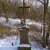 Záhořice - železný kříž | objekt s instalovaným dřevěným křížem - únor 2011