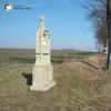 Semtěš - Schimonův kříž | obnovený Schimonův kříž po celkové rekonstrukci při silnici na Žlutice - březen 2016