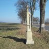Semtěš - Schimonův kříž | obnovený Schimonův kříž po celkové rekonstrukci při silnici na Žlutice - březen 2016