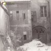 Žlutice - panský dům | zdevastovaný prostor vnitřního dvora domu čp. 1 na fotografii z roku 1963