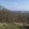 Záhořice - hradiště Vladař | výhled z vrcholové plošiny stolové hory Vladař východním směrem - březen 2014