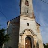Staré Sedlo - kostel Nejsvětější Trojice | zvonová věž kostela Nejsvětější Trojice - říjen 2013