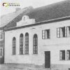 Žlutice - židovská synagoga | původní podoby židovské synagogy ve Žluticích na historické fotografii z doby před rokem 1934