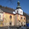 Horní Slavkov - kostel sv. Anny | zchátralý kostel sv. Anny od západu - březen 2013