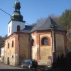 Horní Slavkov - kostel sv. Anny | zchátralý kostel sv. Anny od jihovýchodu - březen 2013