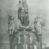 Horní Slavkov - kostel sv. Anny | boční oltář s kopií gotické sochy Panny Marie (Assumpty) v době před rokem 1927