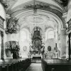 Horní Slavkov - kostel sv. Anny | interiér špitálního kostela v době kolem roku 1930