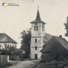 Louka - kostel sv. Václava | farní kostel sv. Václava ve vsi Louka na historické fotografii z doby před rokem 1932