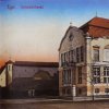 Cheb - Kreuzingerova lidová knihovna | Kreuzingerova lidová knihovna v Chebu od jihozápadu na kolorované pohlednici z doby po roce 1912