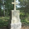 Semtěš - pískovcový kříž | zadní strana obnoveného kříže - září 2017