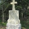 Semtěš - pískovcový kříž | zadní strana obnoveného kříže - září 2017