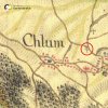 Chlum - Ratkův kříž | původní kříž na rozcestí severně od Chlumu na mapě 1. vojenského josefského mapování z let 1764-1768