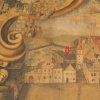 Žlutice - zámecká kaple sv. Václava | zámecká kaple sv. Václava po požáru zámku na deskové malbě města Žlutice z 2. poloviny 18. století