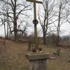 Skoky - hřbitovní kříž | přední strana hřbitovního kříže - březen 2016