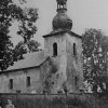 Verušice - kostel sv. Mikuláše | zchátralý kostel sv. Mikuláše v roce 1968