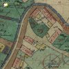 Žlutice - špitál sv. Alžběty | objekt městského špitálu sv. Alžběty čp. 207 na mapě stabilního katastru města Žlutice (Luditz) z roku 1841