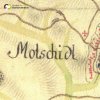 Močidlec - kamenný kříž | kamenný kříž u Močidlece na mapě 1. vojenského josefského mapování z let 1764-1768