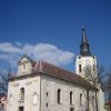 Hroznětín - kostel sv. Petra a Pavla | kostel od jihozápadu - duben 2011