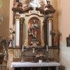 Kopanina - kostel sv. Jiří a sv. Jiljí | boční oltář Nejsvětějšího Srdce Páně - duben 2017