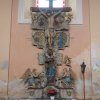 Kopanina - kostel sv. Jiří a sv. Jiljí | postranní rokokový oltář sv. Kříže - duben 2017