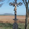 Novosedly - železný kříž | zdobený vrcholový litinový kříž - duben 2016
