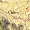 Chlum - Švédský kříž | původní Švédský kříž při cestě k Novosedlům na mapě 1. vojenského josefského mapování z 60. let 18. století