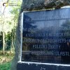 Boč - pomník obětem 1. světové války | novodobá nápisová deska připomínající osvobození Československa sovětskou armádou - říjen 2013